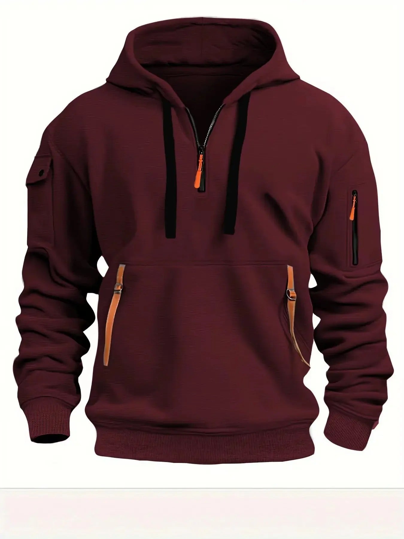 Classic English Zip Up Hoodie with Pockets