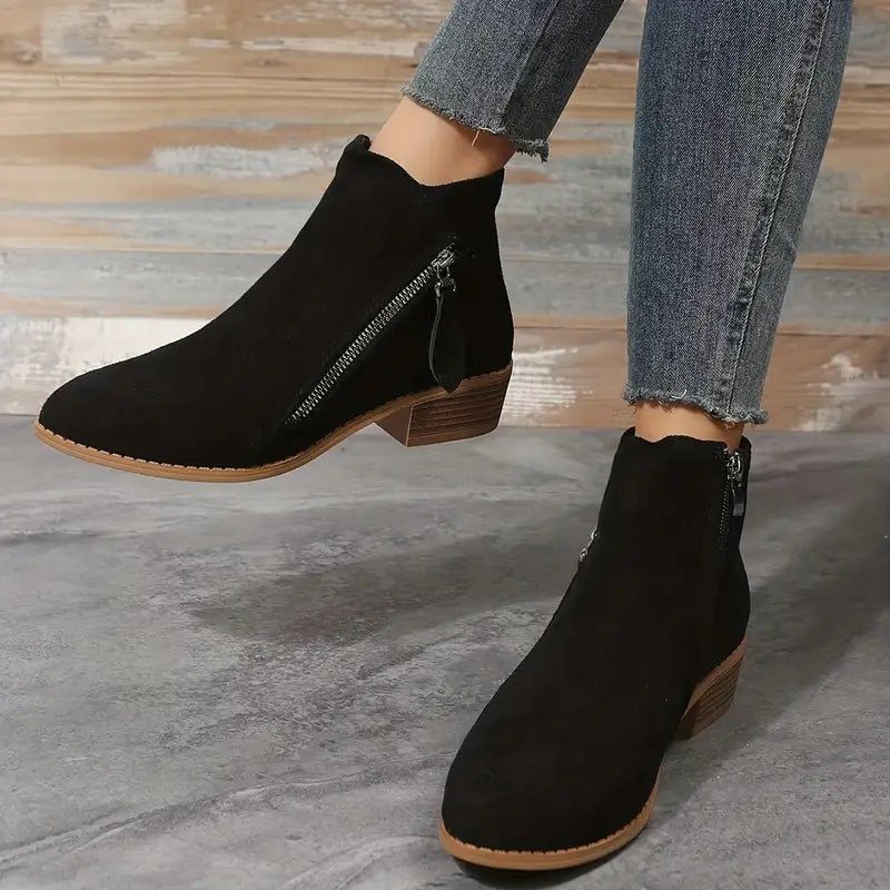 Comfortable High Heel Ankle Boots for Women
