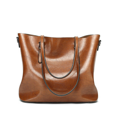Classic Faux Leather Tote Bag - Spacious and Stylish