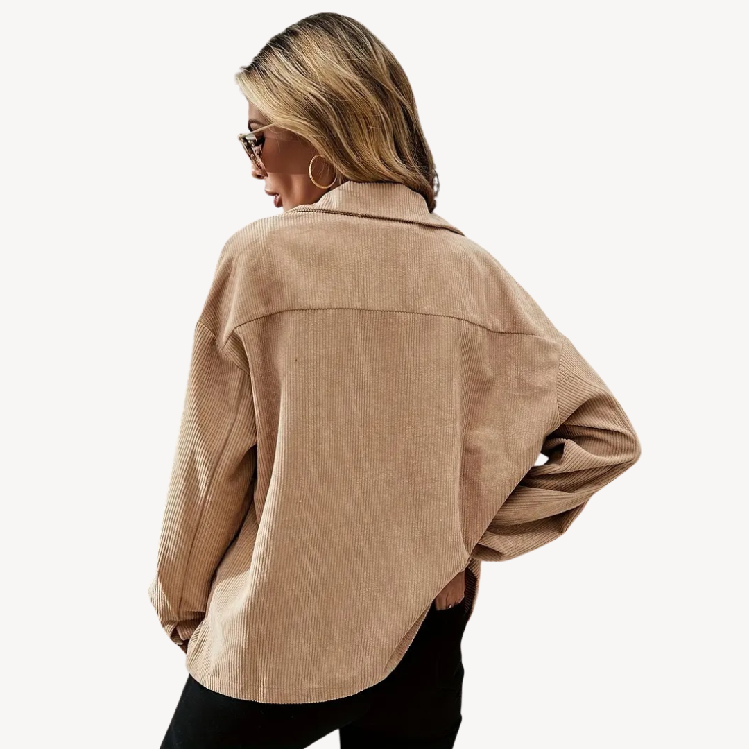 Women's Corduroy Button-Down Jacket
