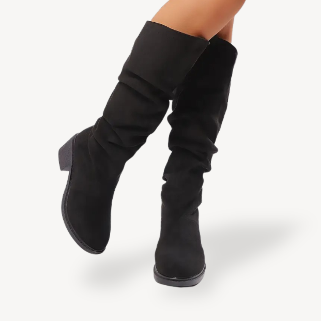 Slouchy Orthopedic Knee-High Boots Suede Women