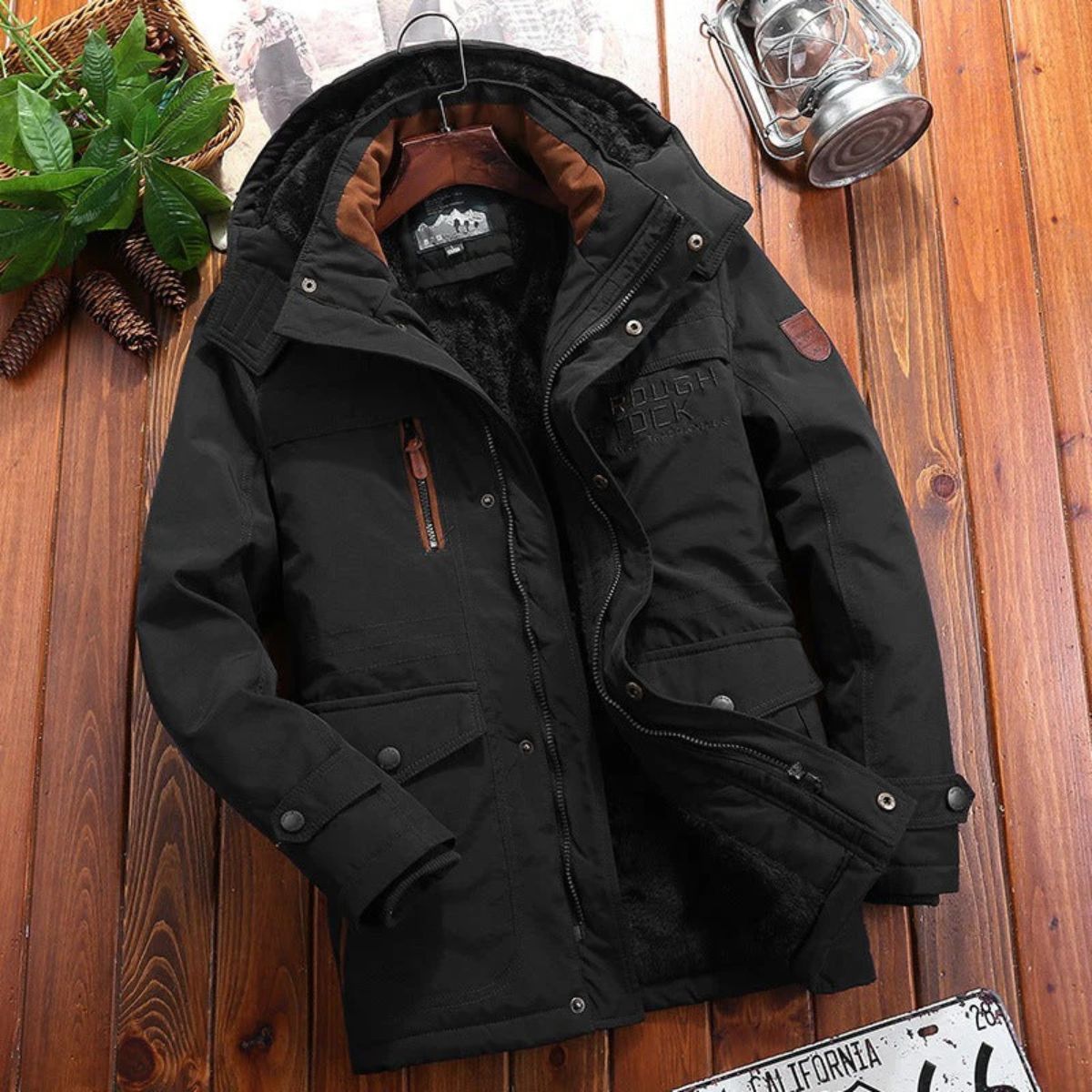 The Chamonix Quilted Loose Fit Jacket for Men - Weather Resistant