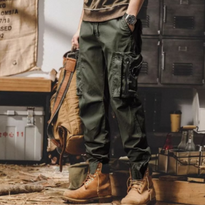 Men's Ghost Brand Cargo Pants with Multiple Pockets