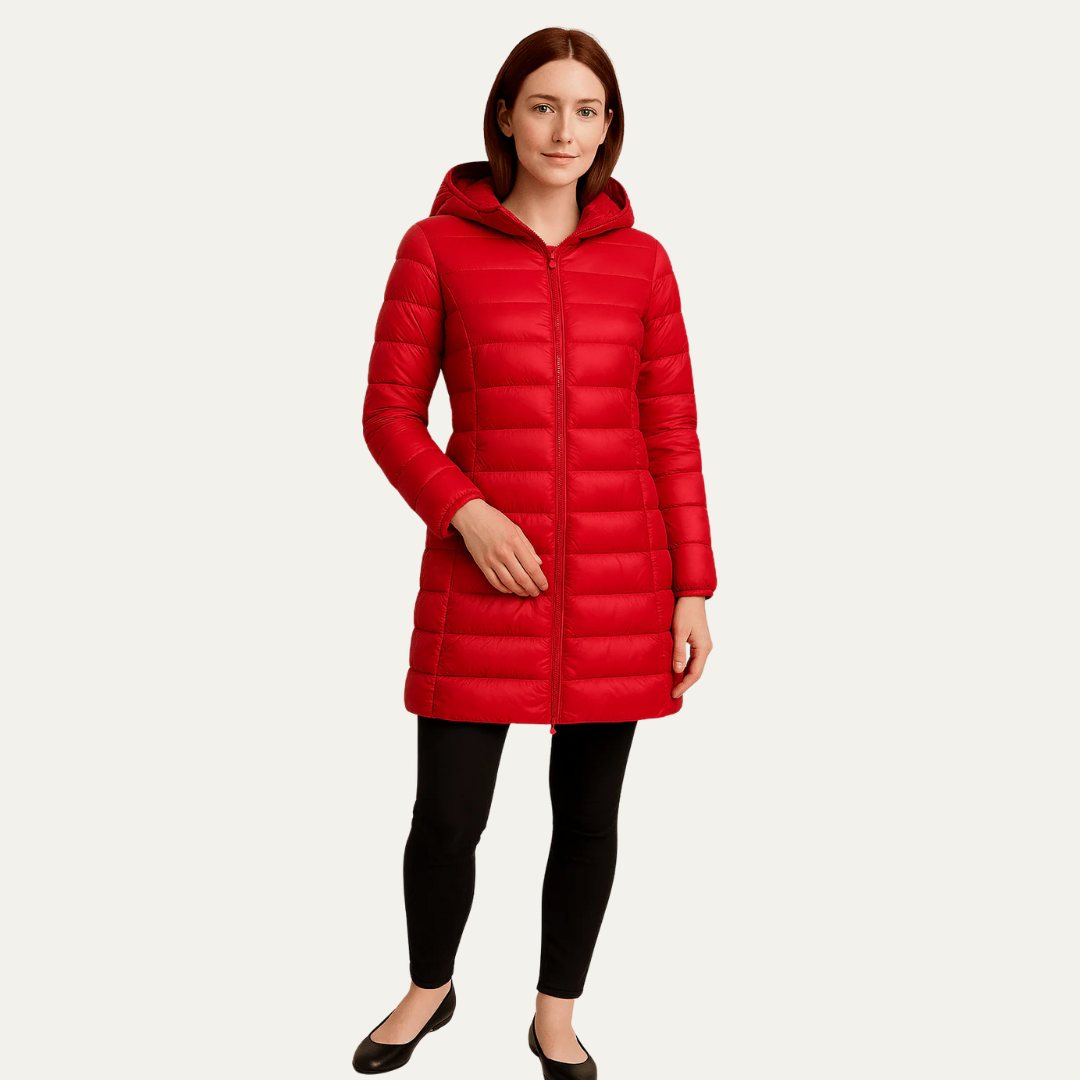 Women’s Shiny Quilted Puffer Coat