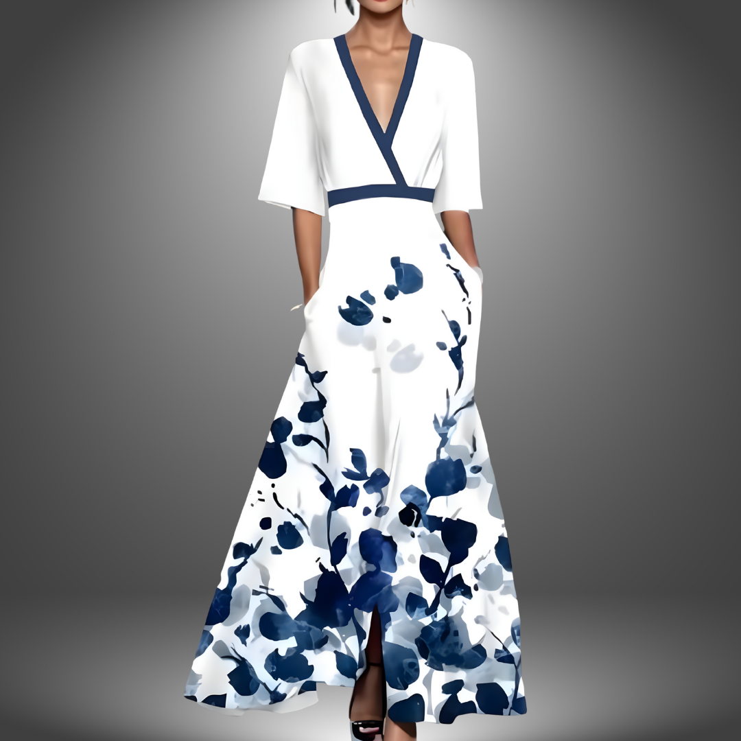 Beautiful Floral Long Dress for Ladies