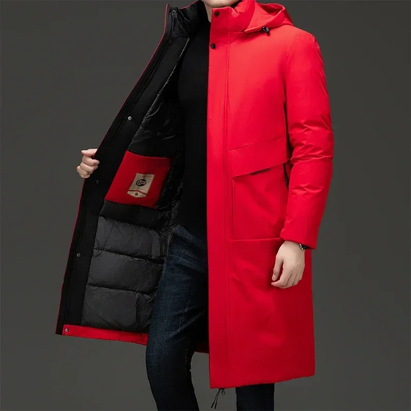 Warm Men's Parka Hooded Winter Coat