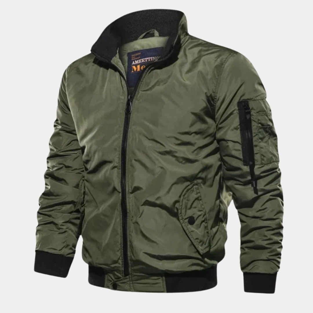 Men’s Sleek Padded Bomber Jacket