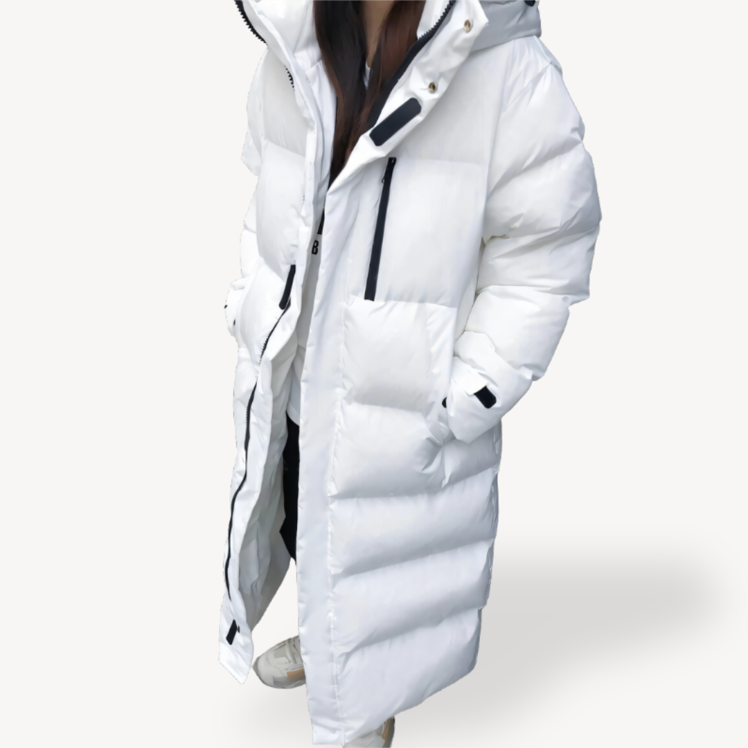 Women's Long Puffer Coat Hooded Down Winter Warm Jacket