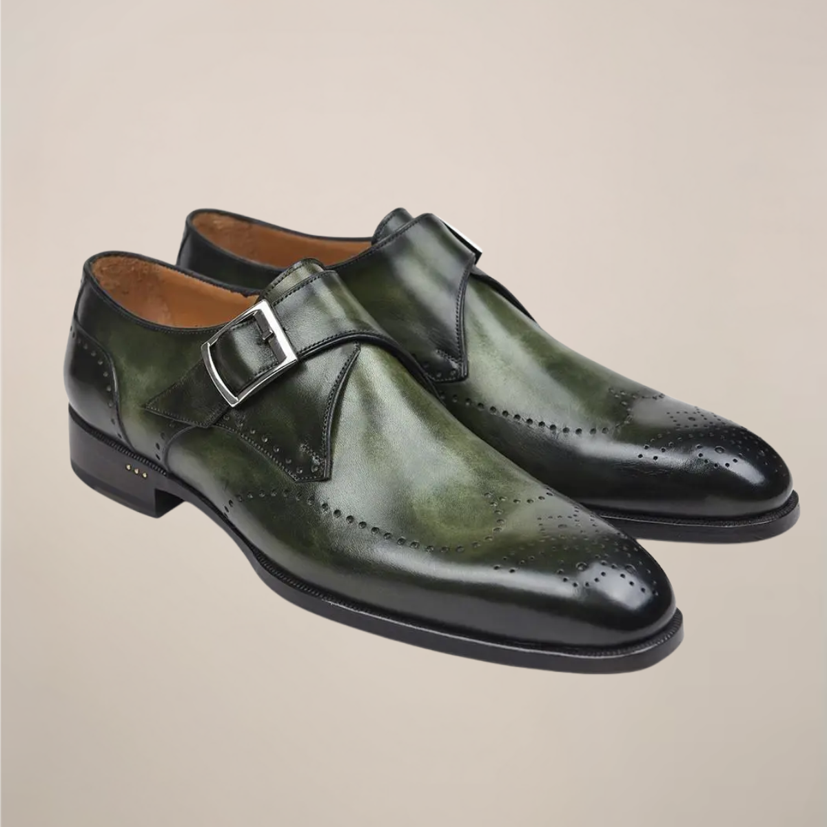 Men’s Monk Strap Dress Shoes – Classic Buckle Design