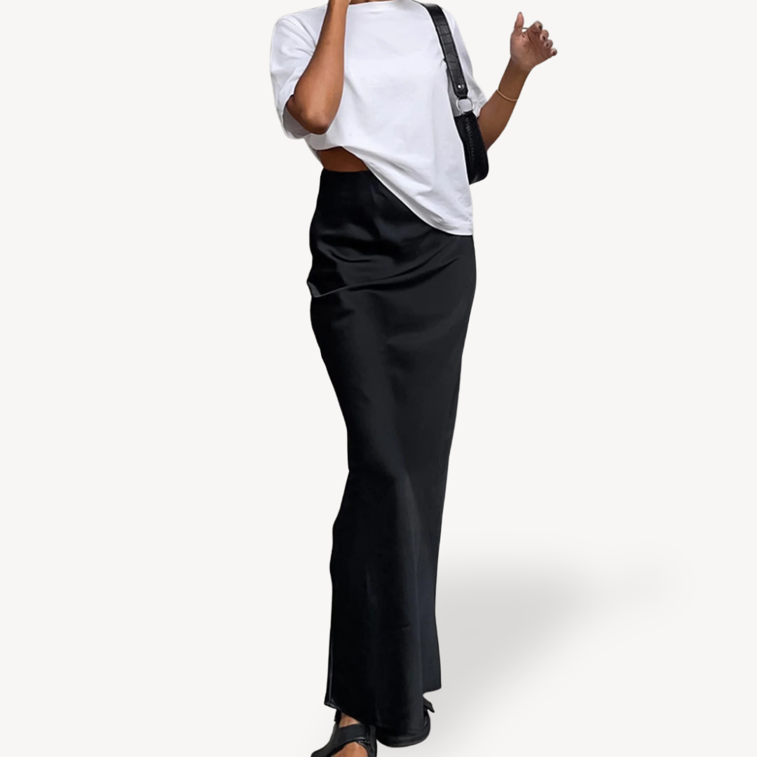 Women’s Maxi Satin Skirt