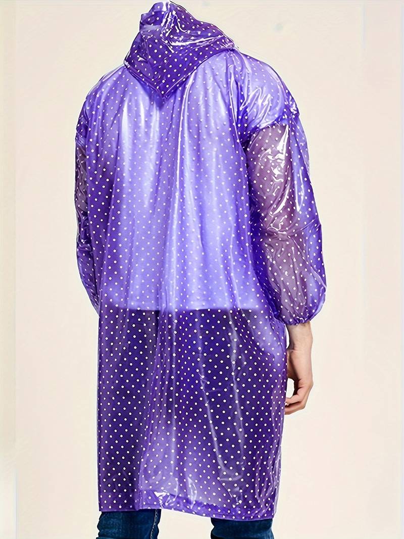 Waterproof Women's Dot Raincoat for Winter