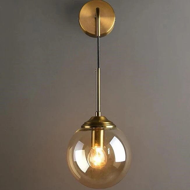 Elegant Glass Mounted Lamp