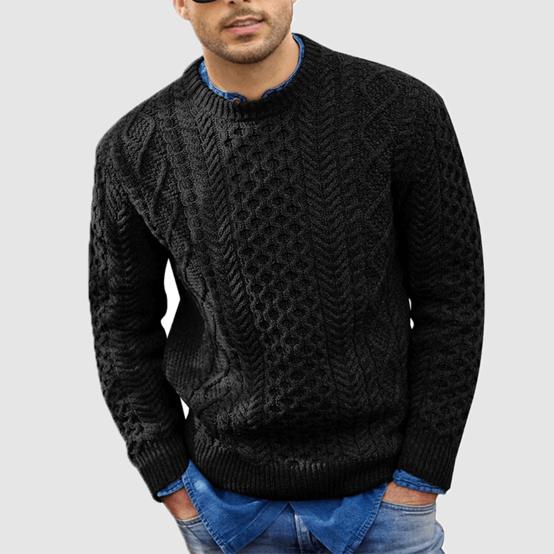 Men’s Warm Cable Knit Sweater
