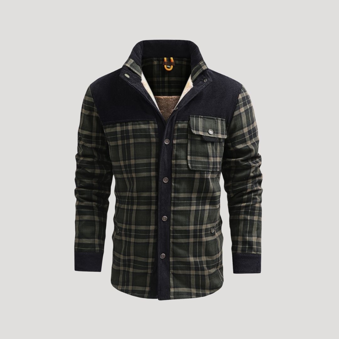 Warm Insulated Plaid Snow Jacket