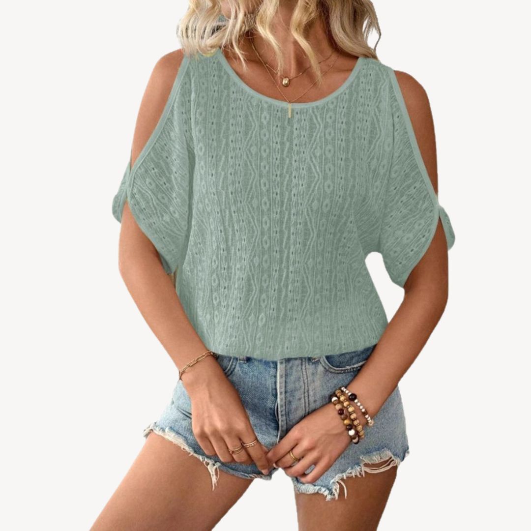 Lightweight Cold Shoulder Top Women