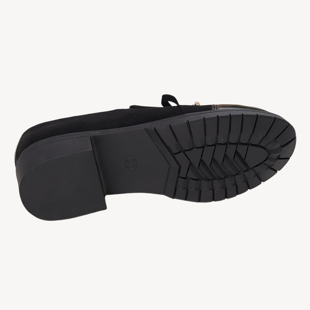 Orthopedic Slip-On Loafers with Bow
