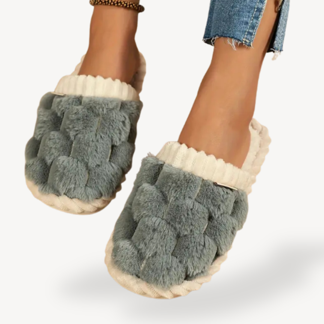 Women's Orthopedic Fluffy Cushioned Indoor Slippers