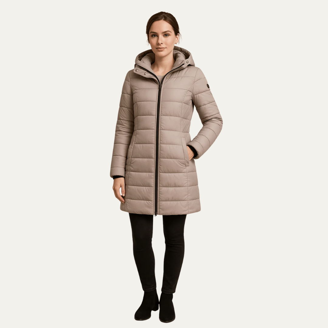 Women’s Long Line Hooded Puffer Coat