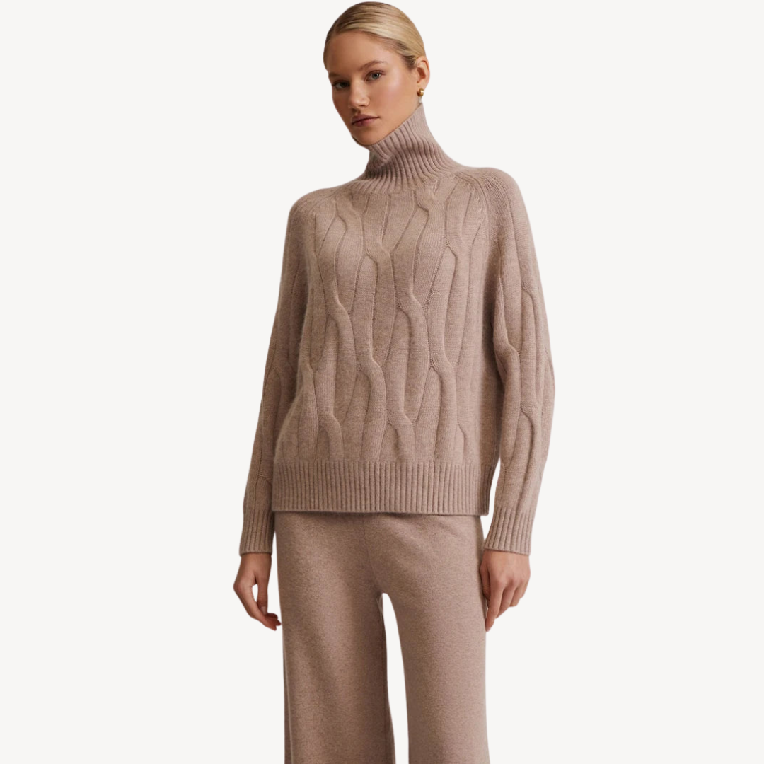 Cable Knit Sweater and Pants Set