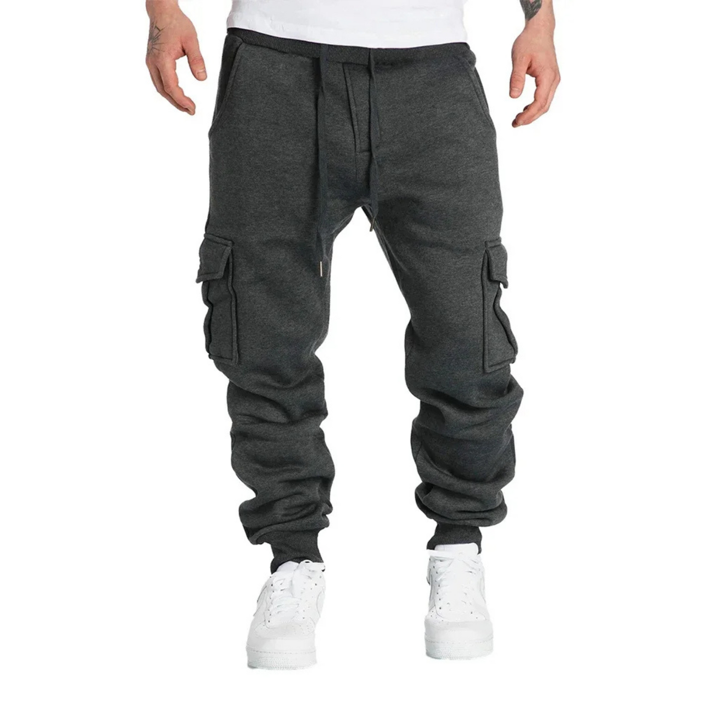 Comfortable Casual Cotton Drawstring Pants for Men