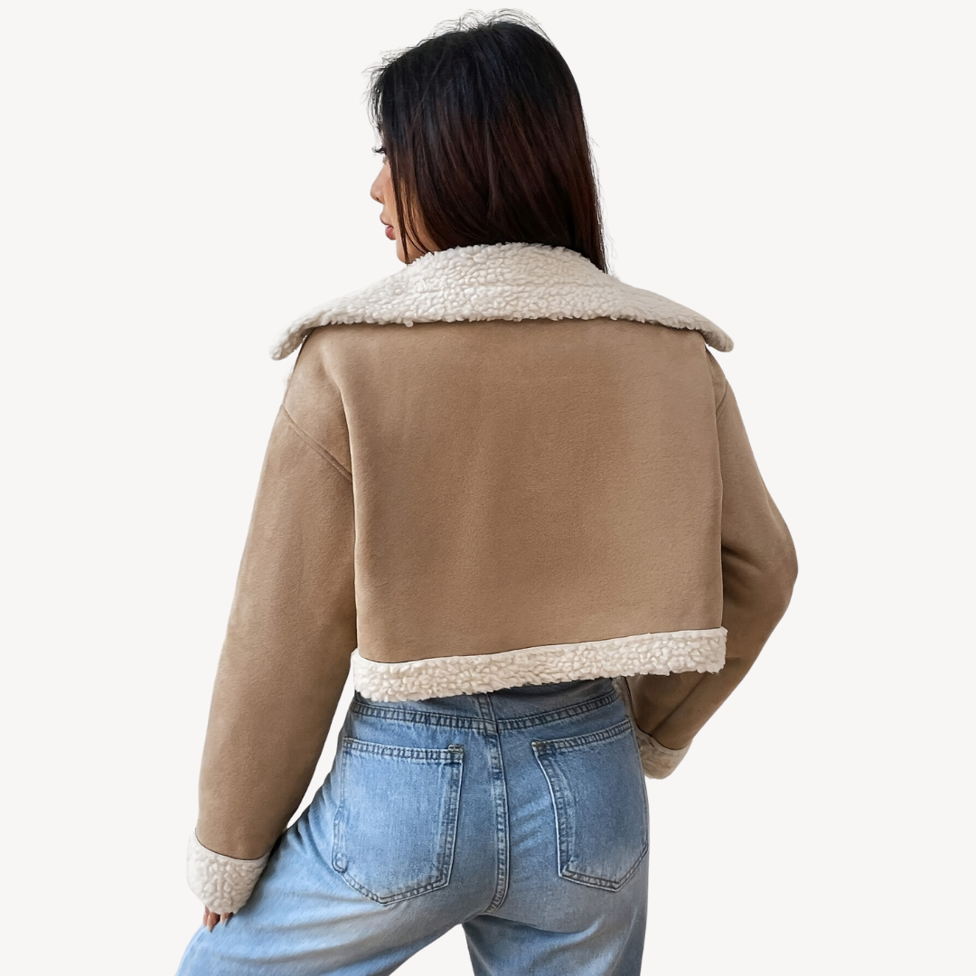 Women's Faux Fur Suede Jacket