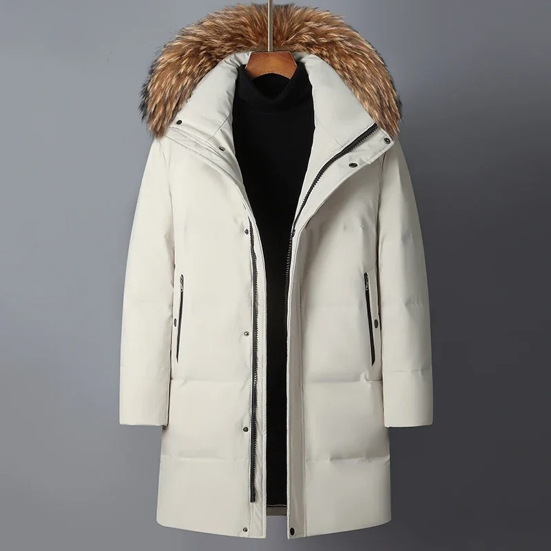 Warm Waterproof Parka Coat with Faux Fur Hood