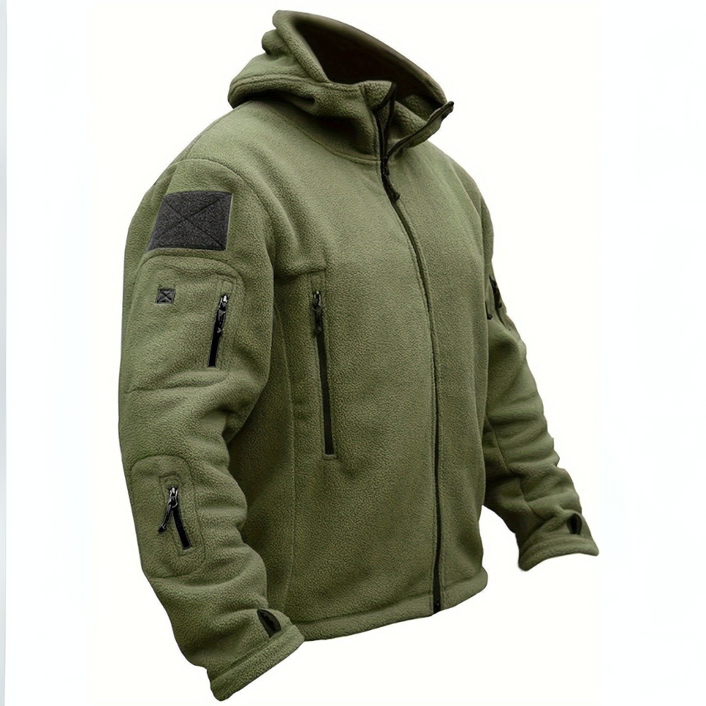 Men’s Tactical Multi Pocket Fleece Hoodie