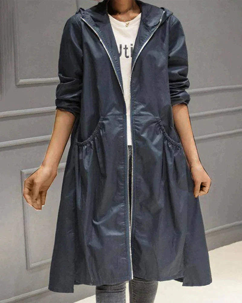 Slim Fit Women's Hoodie Coat