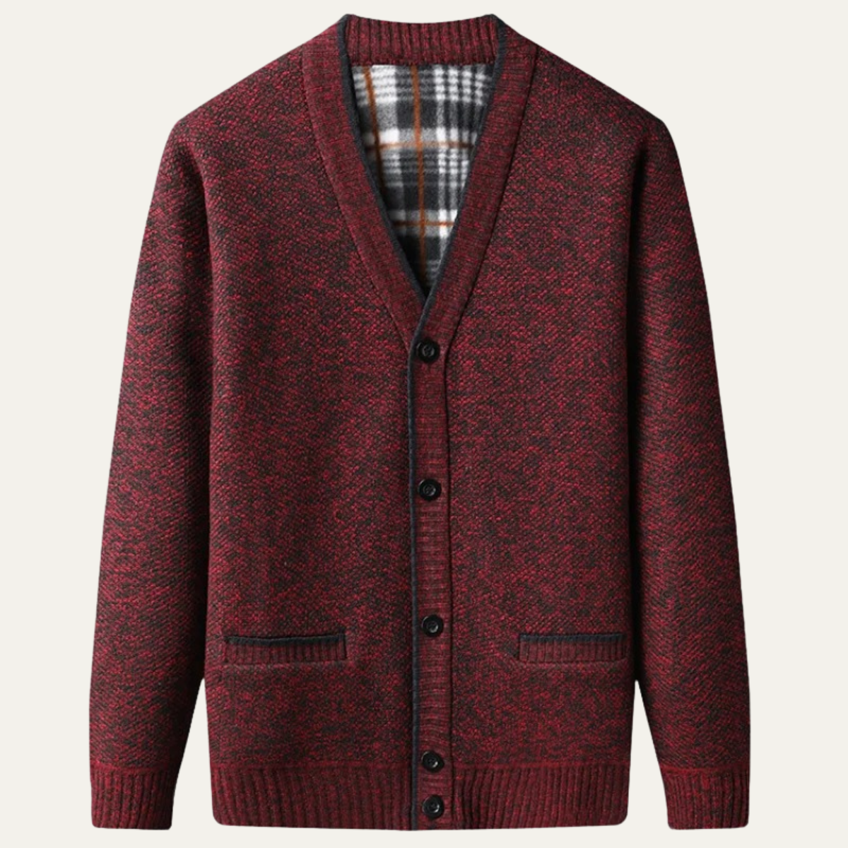 The Shanklin Men’s Casual Warm Button Front Cardigan