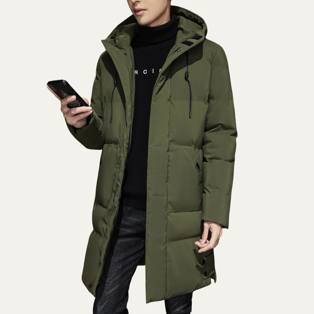 Men’s Longline Insulated Puffer Coat