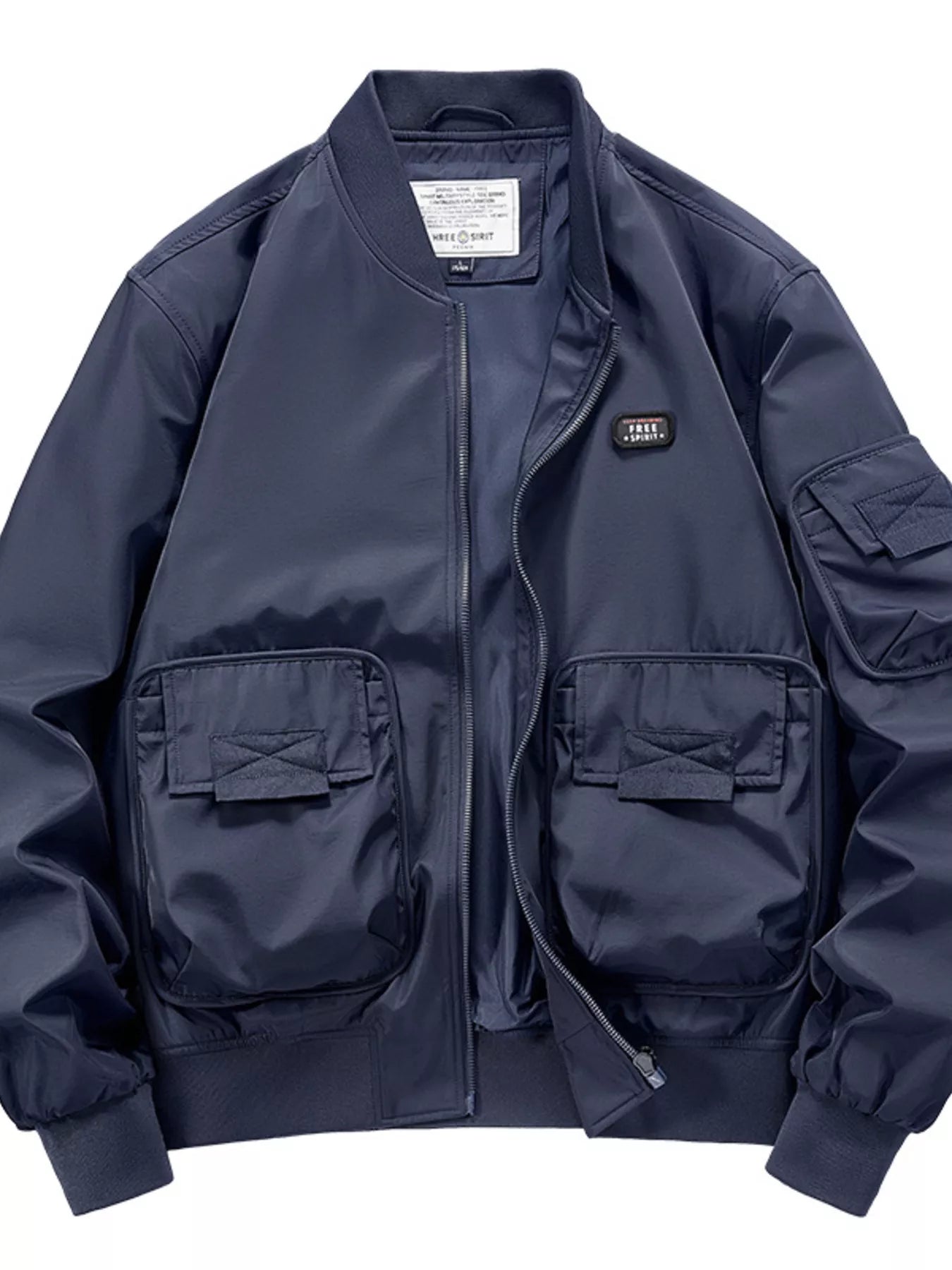 Slim Fit Casual Bomber Jacket