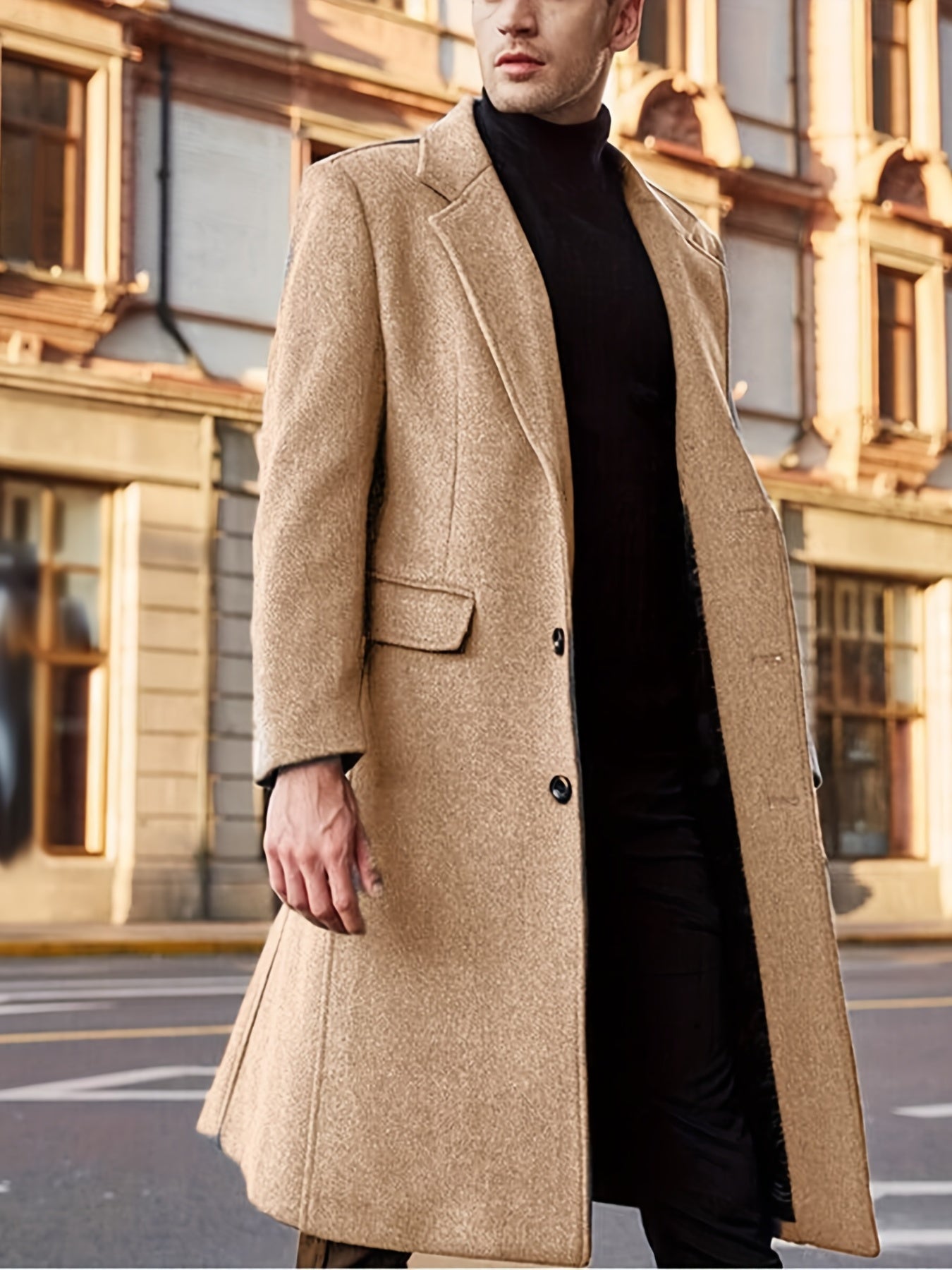 Classic Vintage Trench Coat For Men