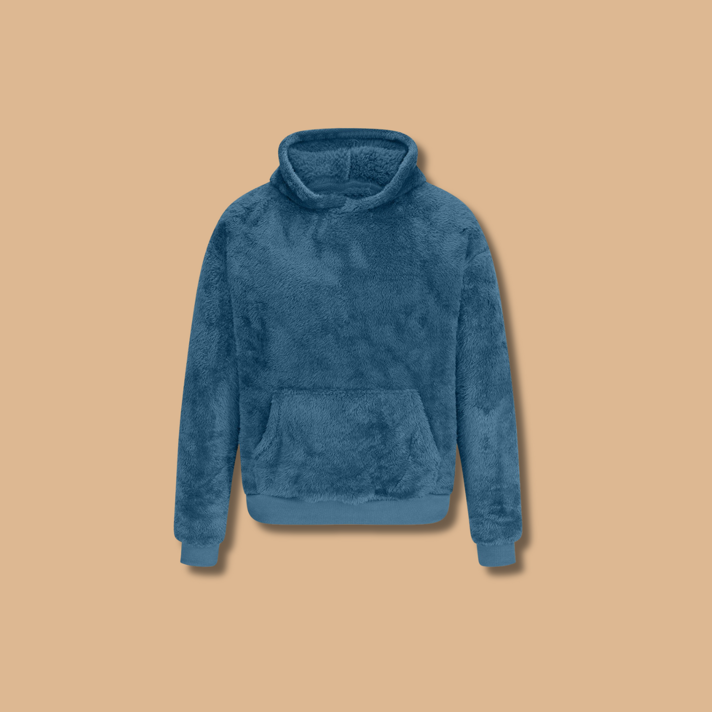 Warm Fuzzy Mens Hoodie with Big Pocket - BritishElegance