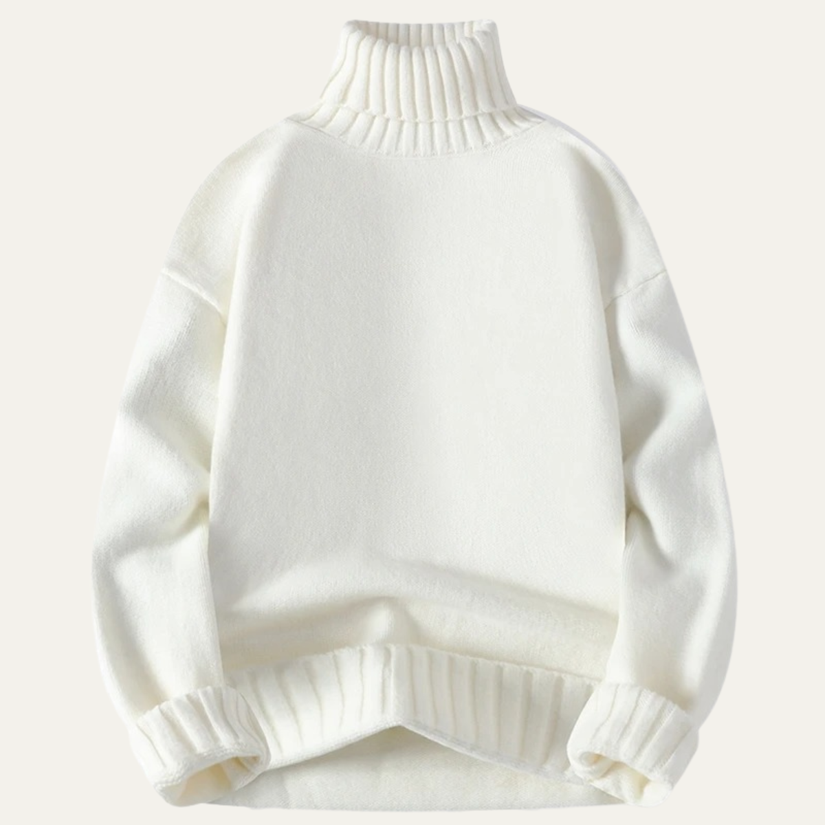 Men’s Chunky Rib Relaxed Turtleneck Sweater