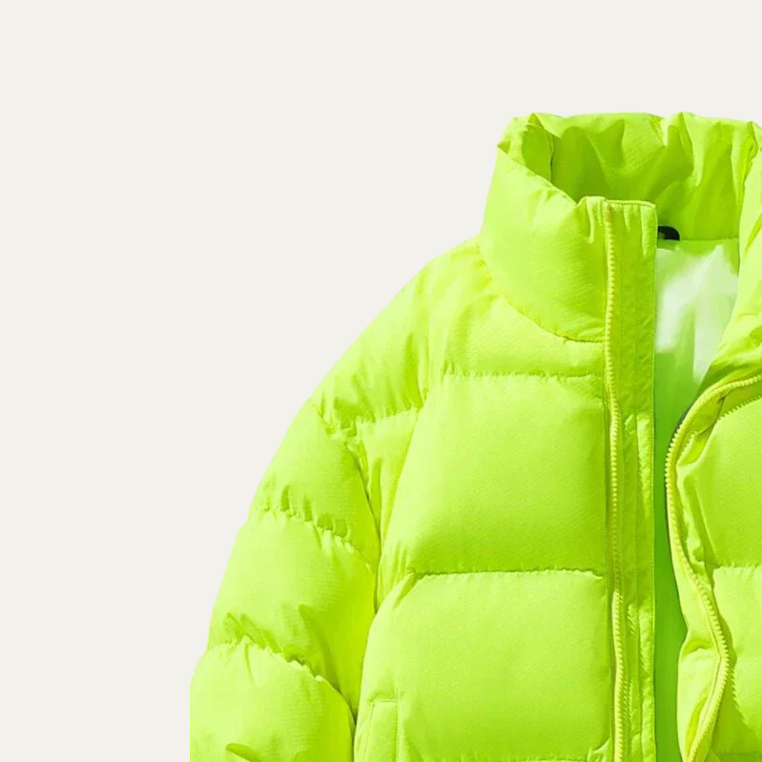 Men’s Insulated Wide Baffle Stand Collar Puffer Jacket