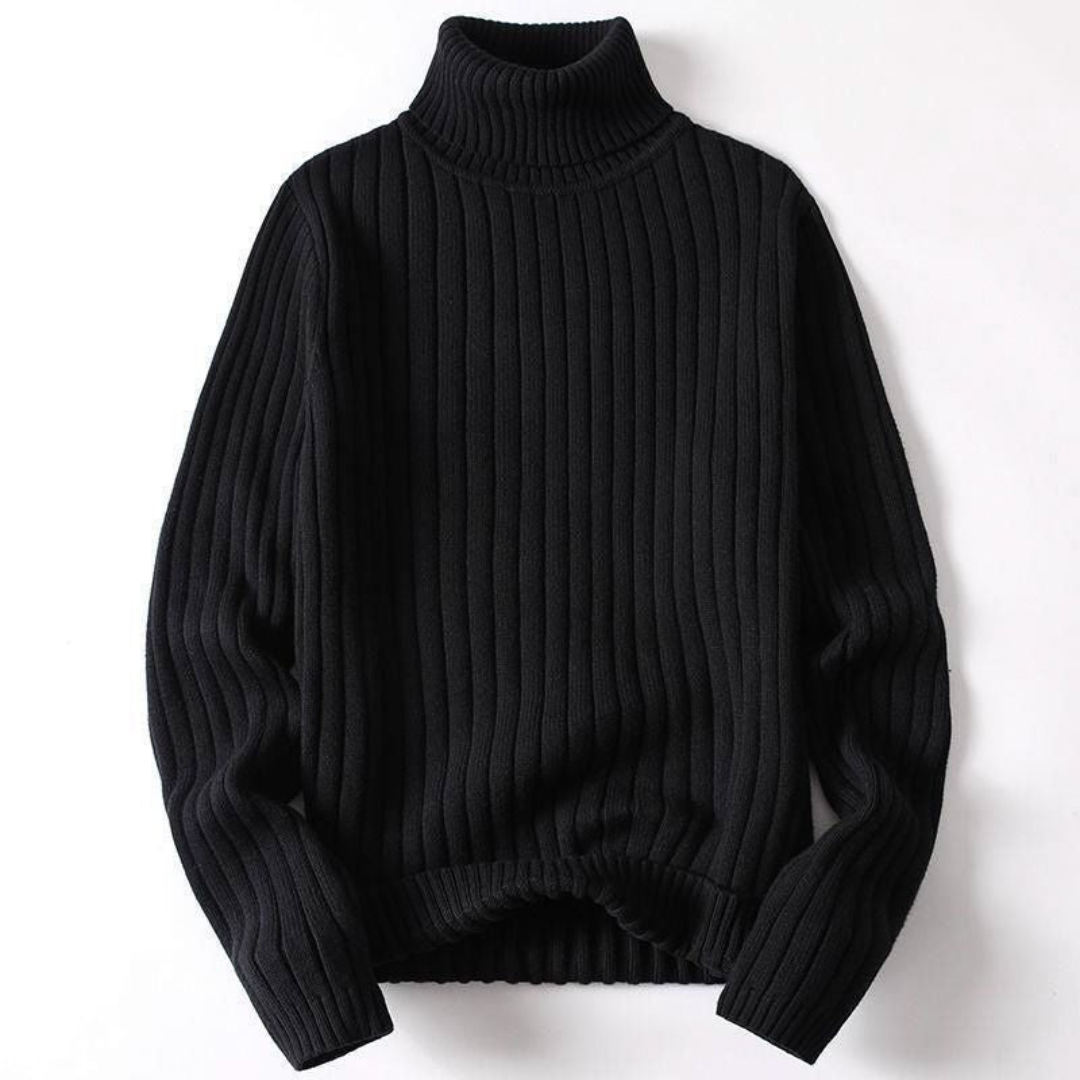 Men’s Oversized Ribbed Turtleneck Sweater
