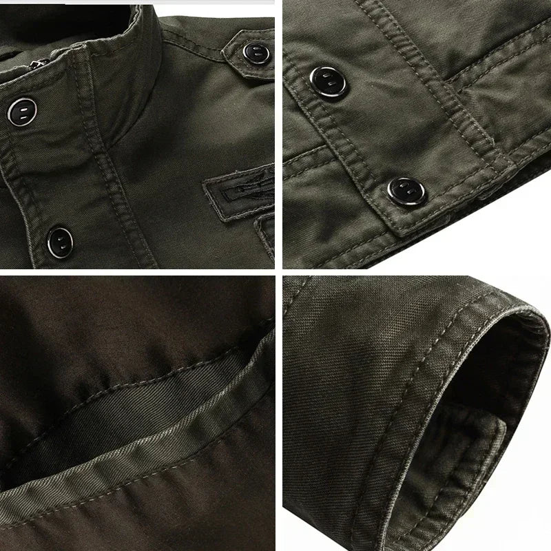 Men's Mid-Season Military Jacket – Rugged Style & Everyday Functionality
