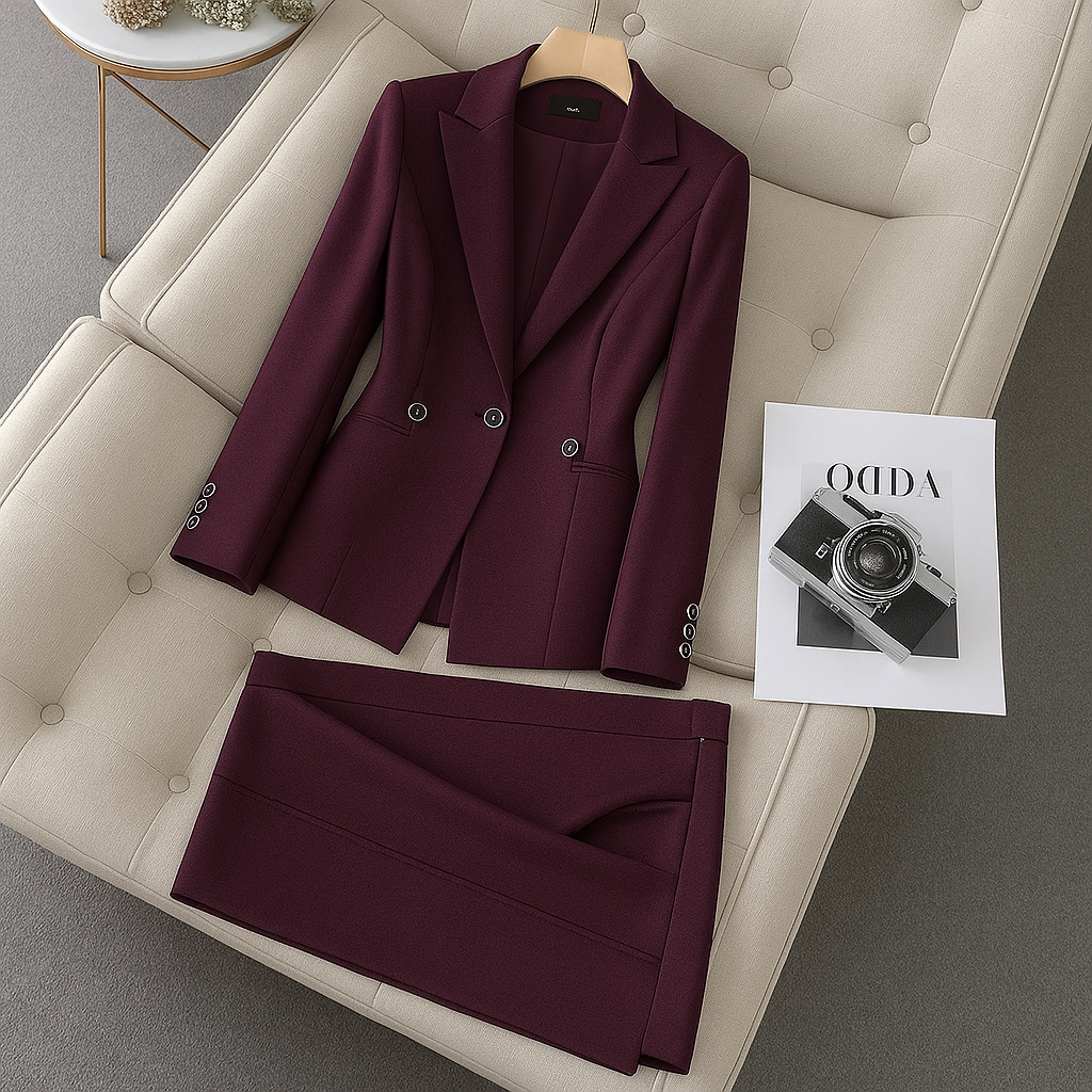 Classic Two Piece Suit Jacket and Trousers Set