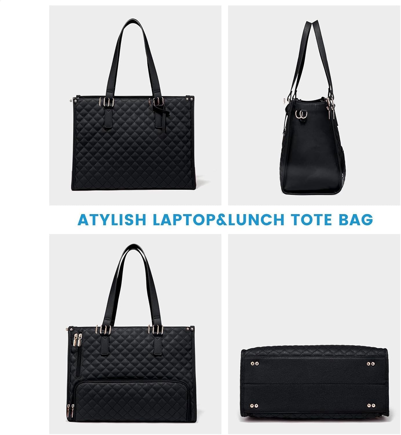 2-in-1 Insulated Lunch & Laptop Tote for Work & Travel