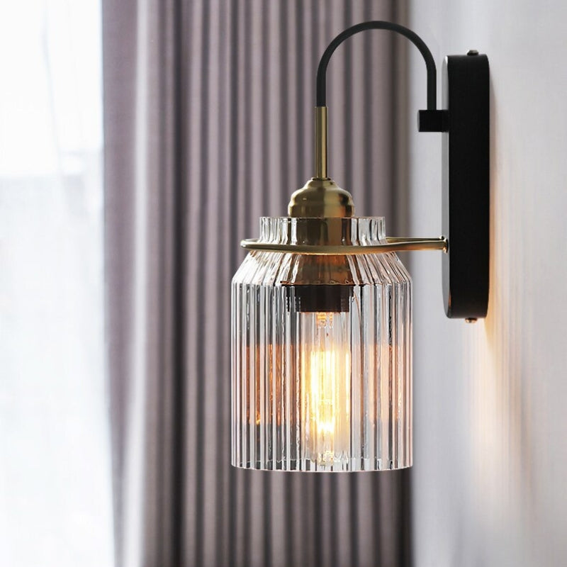 Classic Glass Wall Light Fixture - BritishElegance