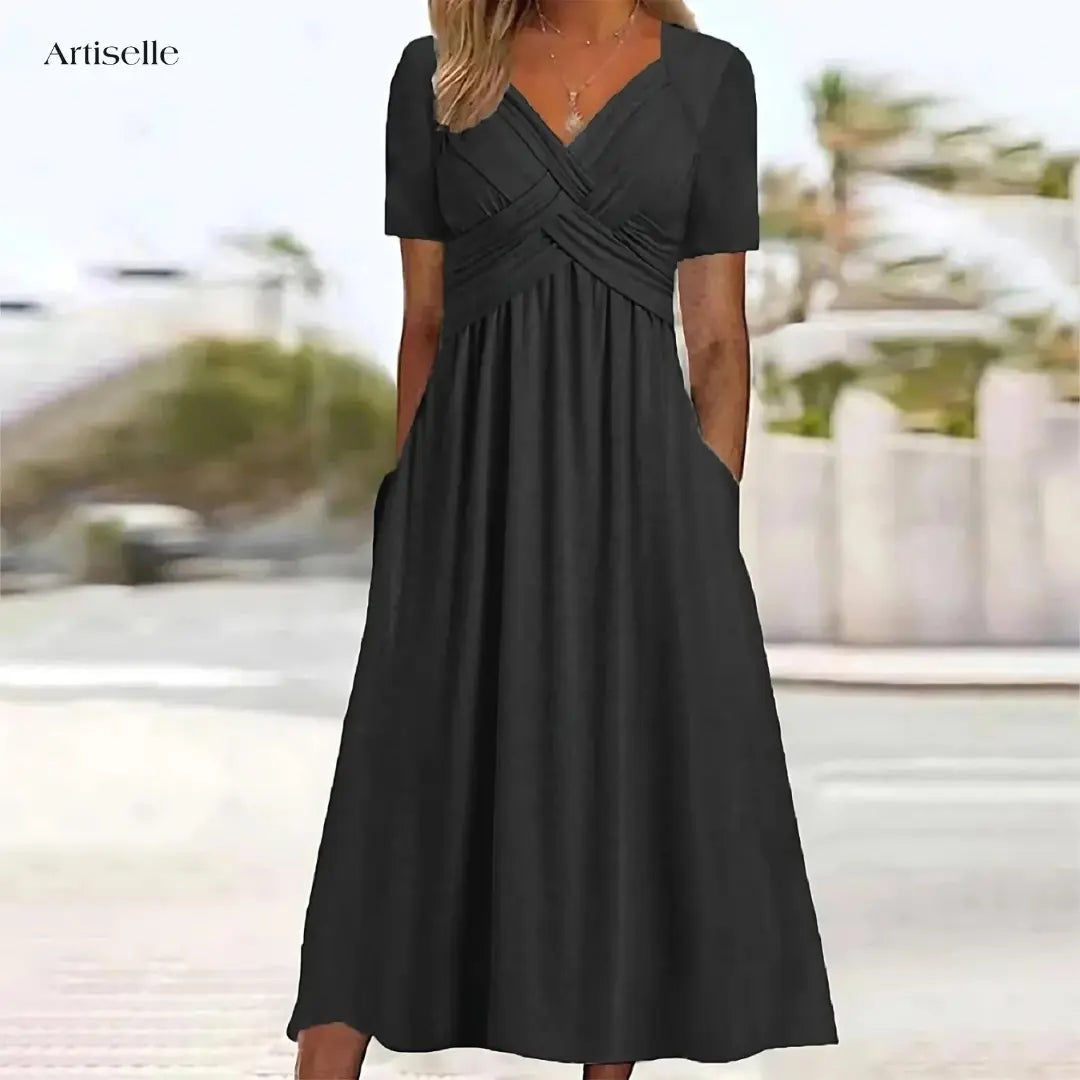 Artisella - Elegant Dress with Tummy Coverage