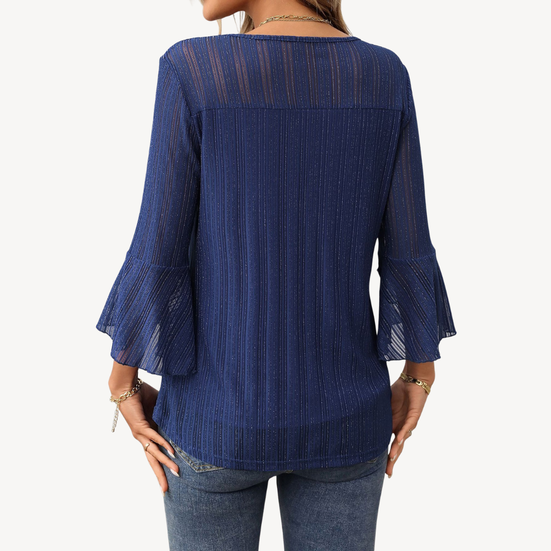 Bell Sleeve Tunic Top for Women