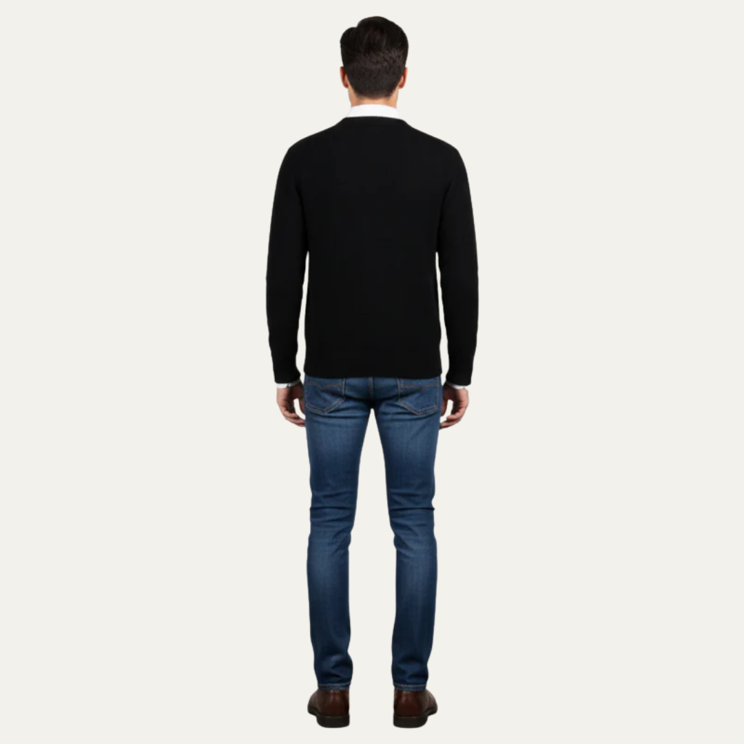 Men’s Fine Knit V Neck Cardigan