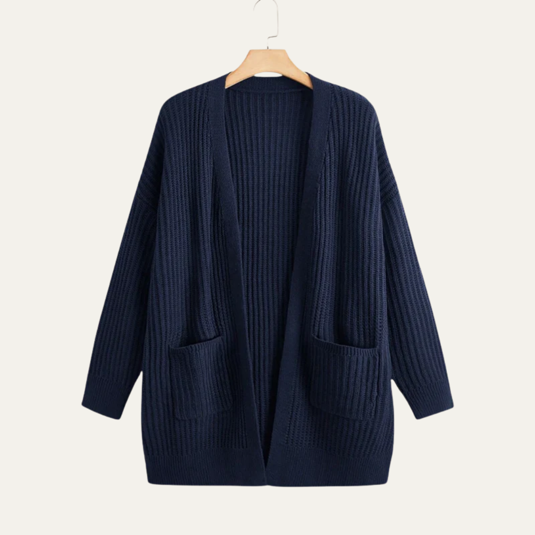 Women’s Longline Ribbed Cardigan