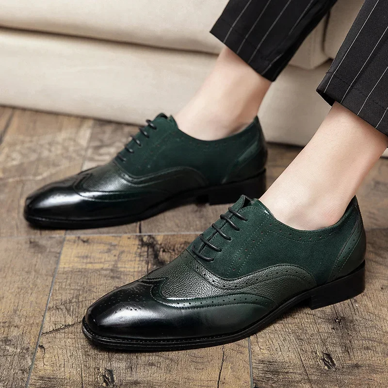 Classic Vegan Leather Oxfords for Men