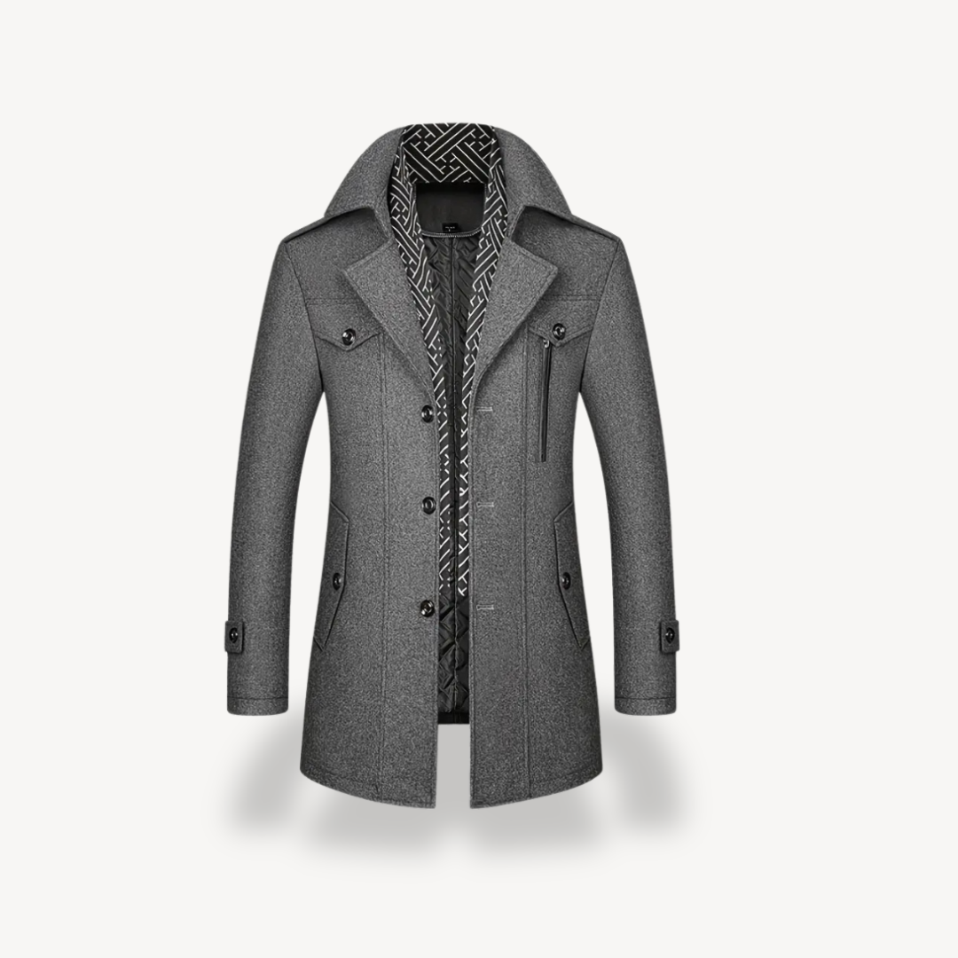 Winter Wool Coat Men
