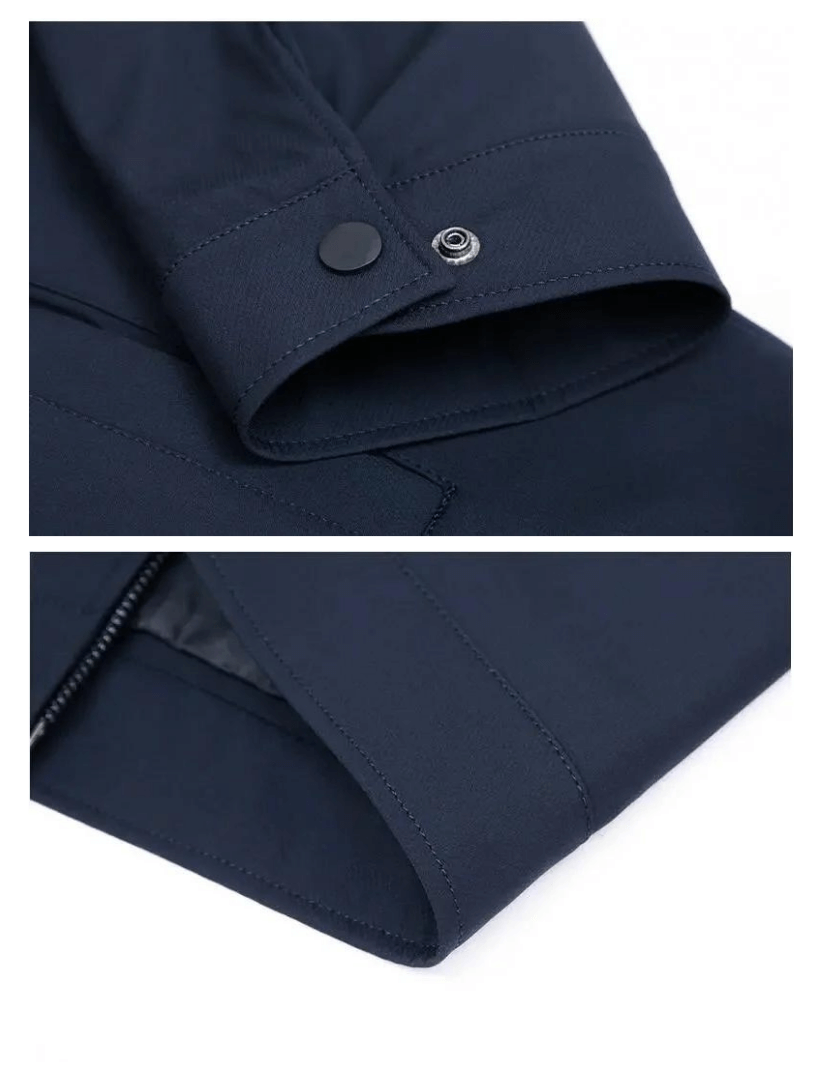 Men’s Tailored Notched Collar Zip Front Jacket