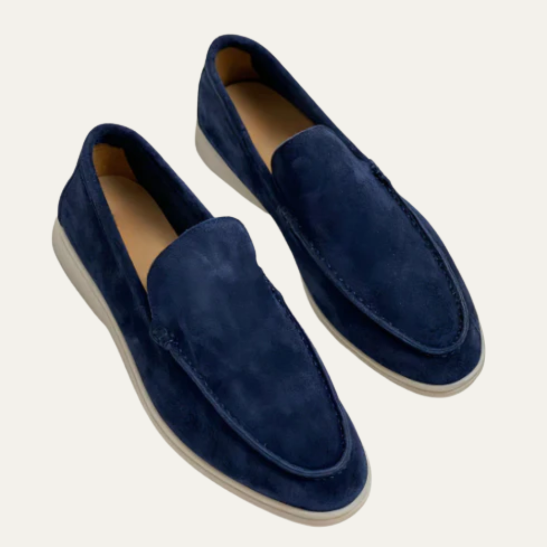Men’s Minimalist Suede Loafers