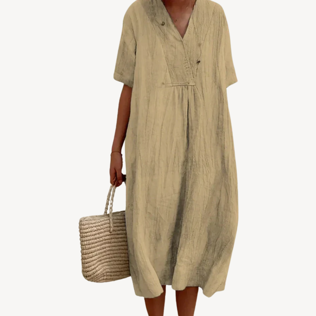 Women’s Midi Beach Dress Loose Fit Summer