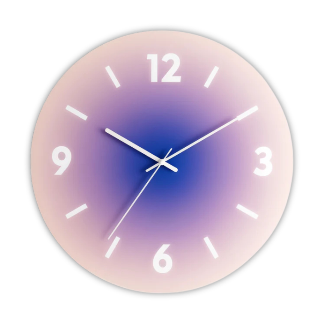 Modern Silent Glass Wall Clock
